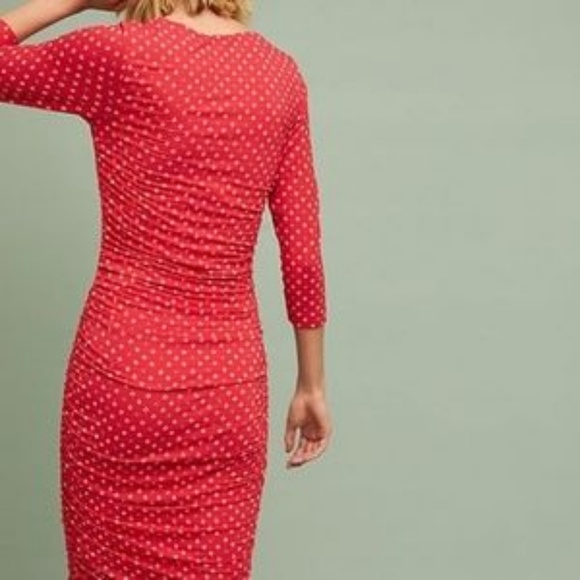 Anthropologie Medea ruched column dress - Picture 3 of 8
